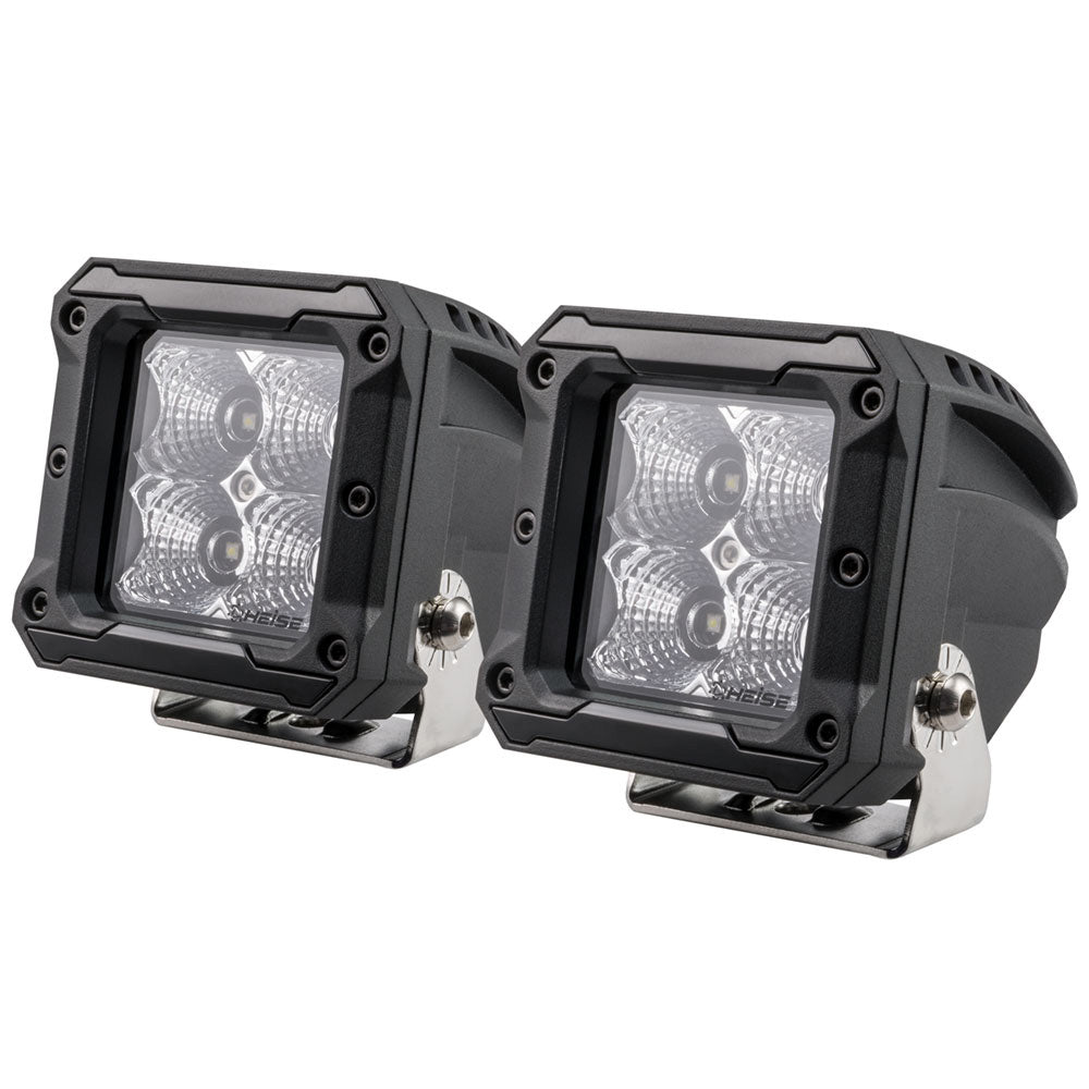 HEISE 4 LED Cube Light - Flood - 3" - 2 Pack OutdoorUp