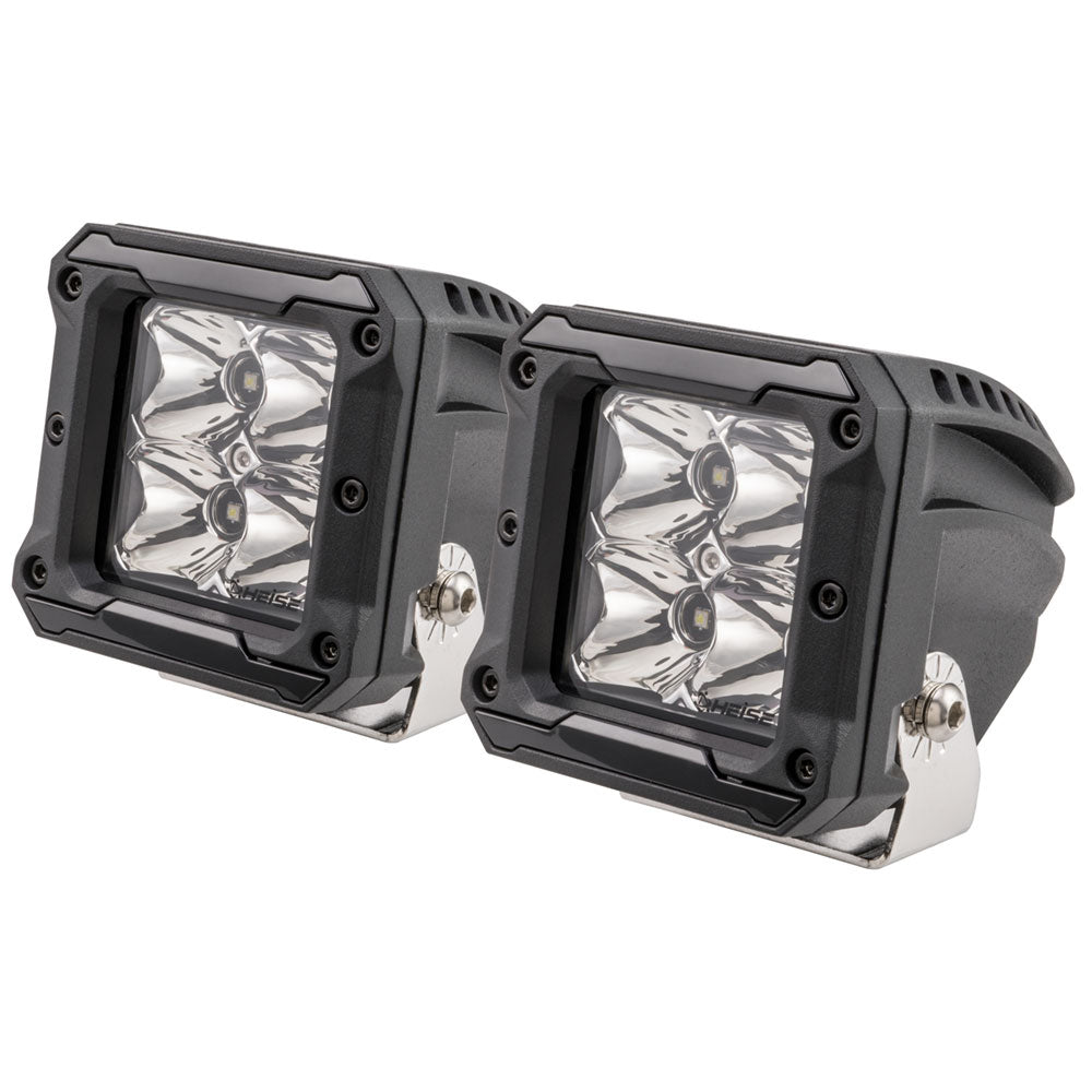 HEISE 4 LED Cube Light w/Harness - Spot Beam- 3" - 2 Pack OutdoorUp