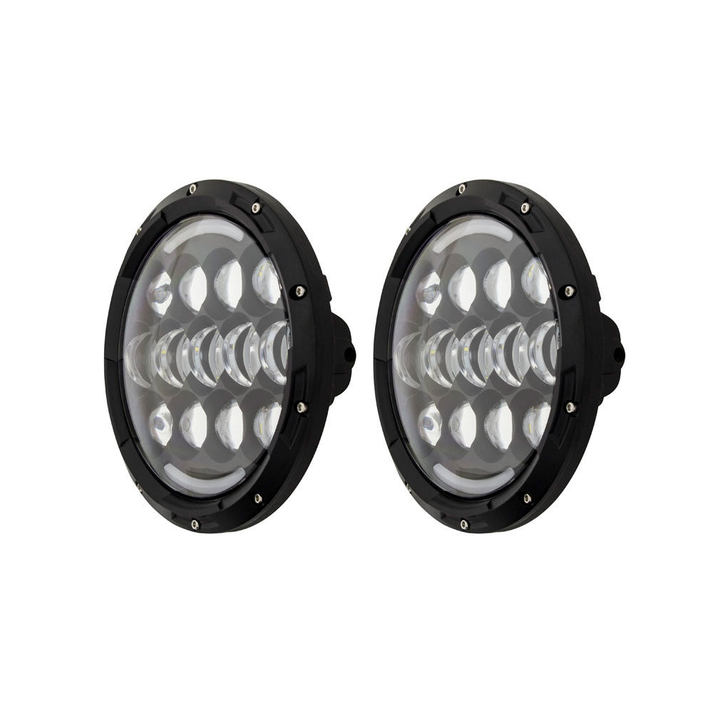 HEISE 7" LED Light w/Black Face  Partial Halo - 21 LED OutdoorUp