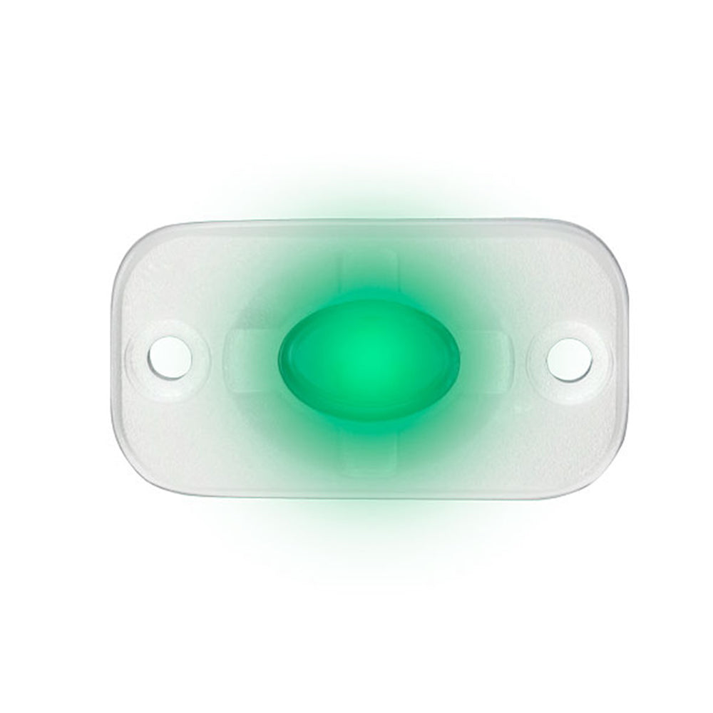 HEISE Marine Auxiliary Accent Lighting Pod - 1.5" x 3" - White/Green OutdoorUp
