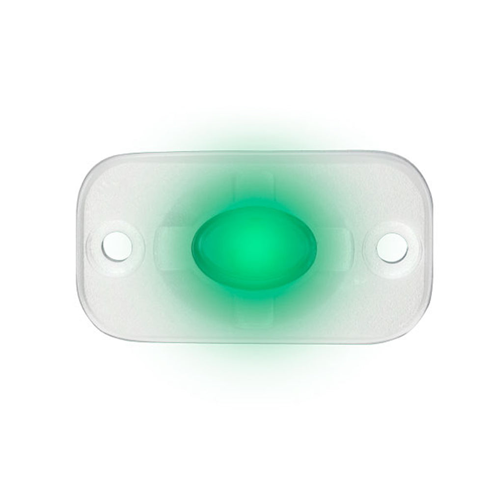 HEISE Marine Auxiliary Accent Lighting Pod - 1.5" x 3" - White/Green OutdoorUp