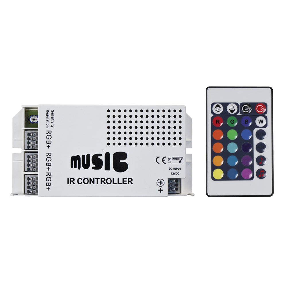HEISE Sound Activated RGB Controller w/IR Remote OutdoorUp