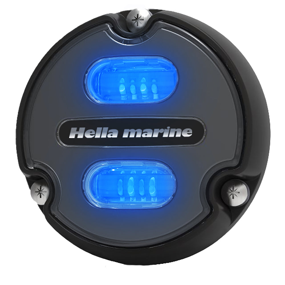 Hella Marine Apelo A1 Blue White Underwater Light - 1800 Lumens - Black Housing - Charcoal Lens OutdoorUp