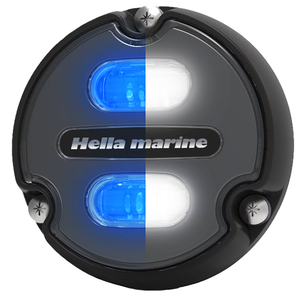 Hella Marine Apelo A1 Blue White Underwater Light - 1800 Lumens - Black Housing - Charcoal Lens OutdoorUp