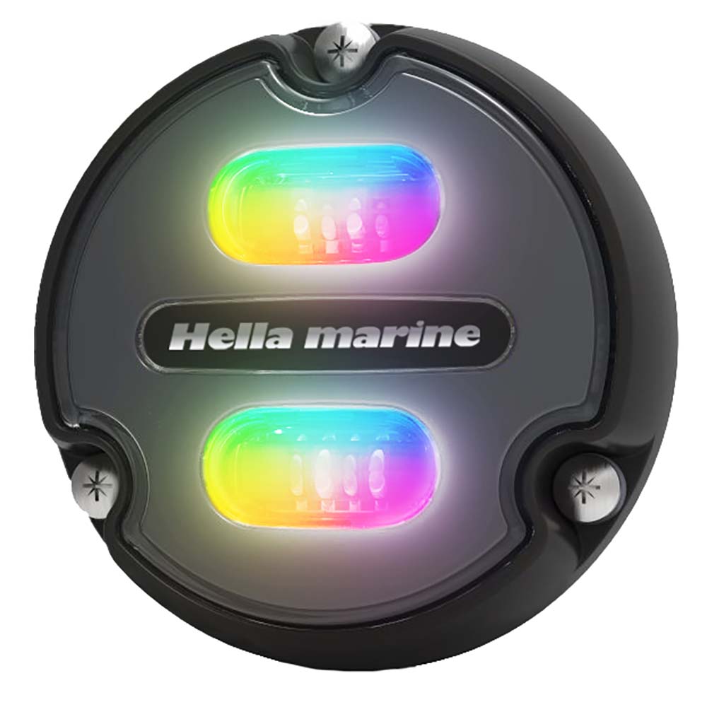 Hella Marine Apelo A1 RGB Underwater Light - 1800 Lumens - Black Housing - Charcoal Lens OutdoorUp