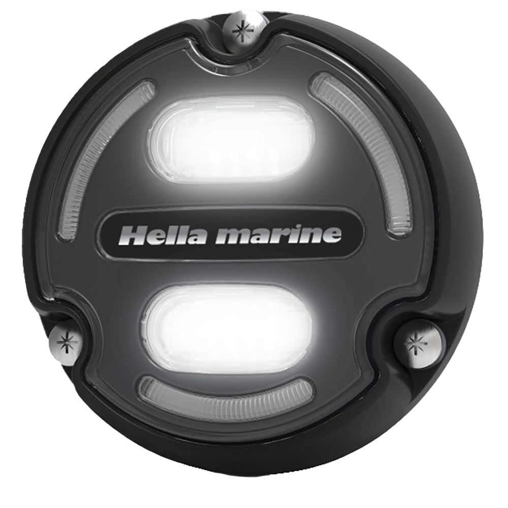 Hella Marine Apelo A2 Blue White Underwater Light - 3000 Lumens - Black Housing - Charcoal Lens w/Edge Light OutdoorUp