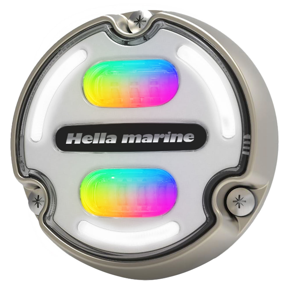 Hella Marine Apelo A2 RGB Underwater Light - 3000 Lumens - Bronze Housing - White Lens w/Edge Light OutdoorUp