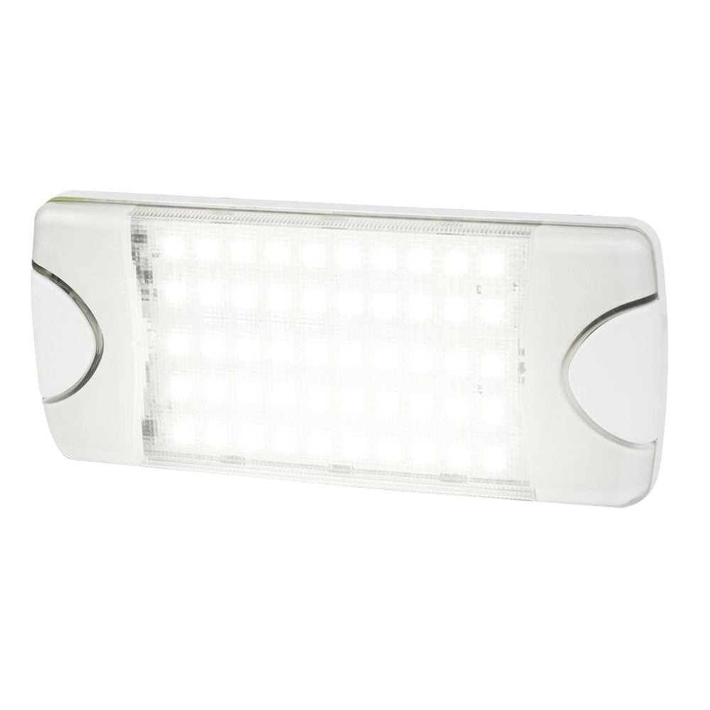 Hella Marine DuraLED 50 Low Profile Interior/Exterior Lamp - White LED Spreader Beam OutdoorUp