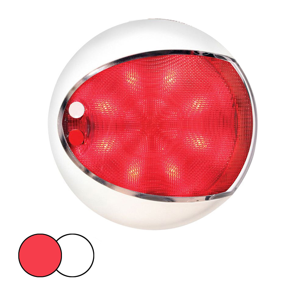 Hella Marine EuroLED 130 Surface Mount Touch Lamp - Red/White LED - White Housing OutdoorUp