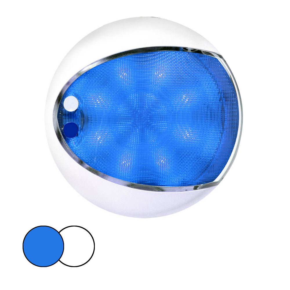 Hella Marine EuroLED 175 Surface Mount Touch Lamp - Blue/White LED - White Housing OutdoorUp