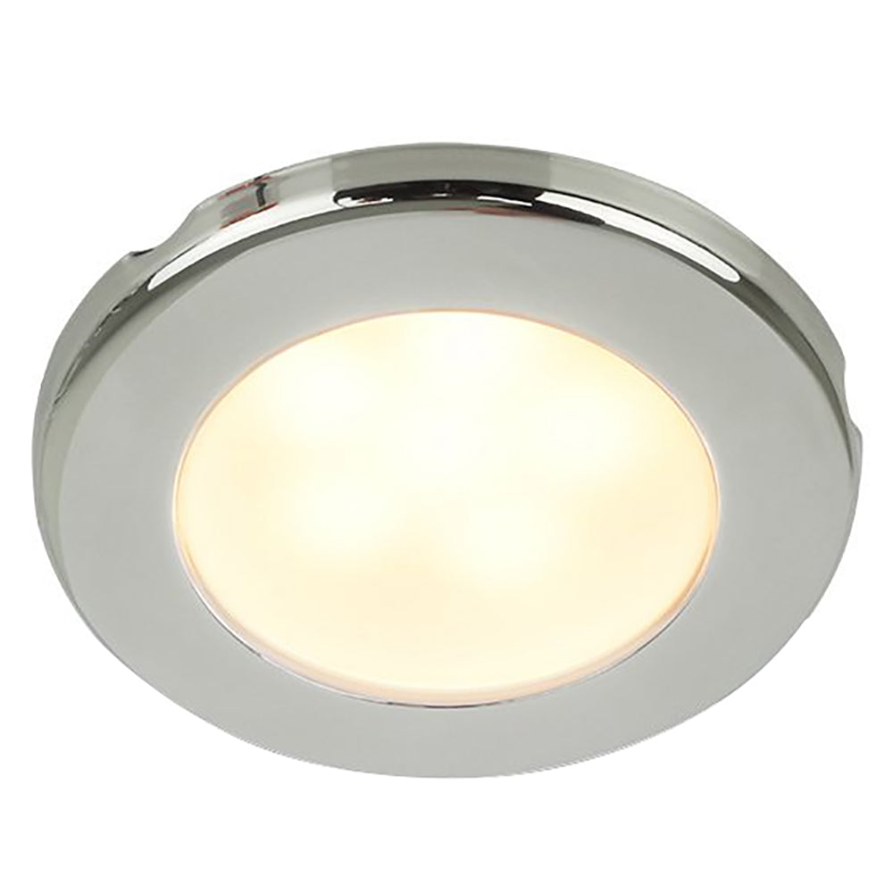 Hella Marine EuroLED 75 3" Round Screw Mount Down Light - Warm White LED - Stainless Steel Rim - 24V OutdoorUp