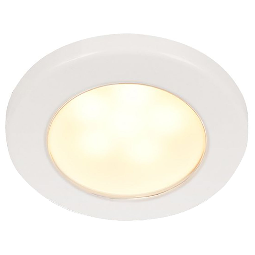 Hella Marine EuroLED 75 3" Round Screw Mount Down Light - Warm White LED - White Plastic Rim - 12V OutdoorUp