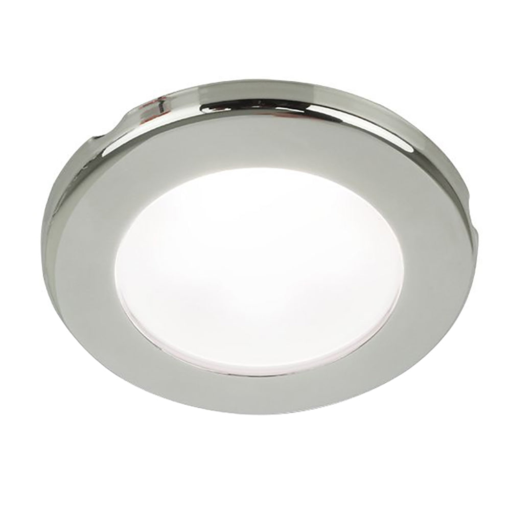 Hella Marine EuroLED 75 3" Round Screw Mount Down Light - White LED - Stainless Steel Rim - 12V OutdoorUp