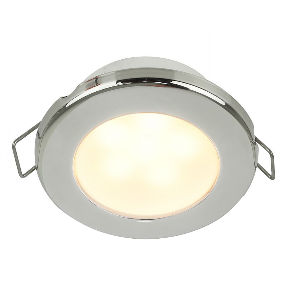 Hella Marine EuroLED 75 3" Round Spring Mount Down Light - Warm White LED - Stainless Steel Rim - 24V OutdoorUp