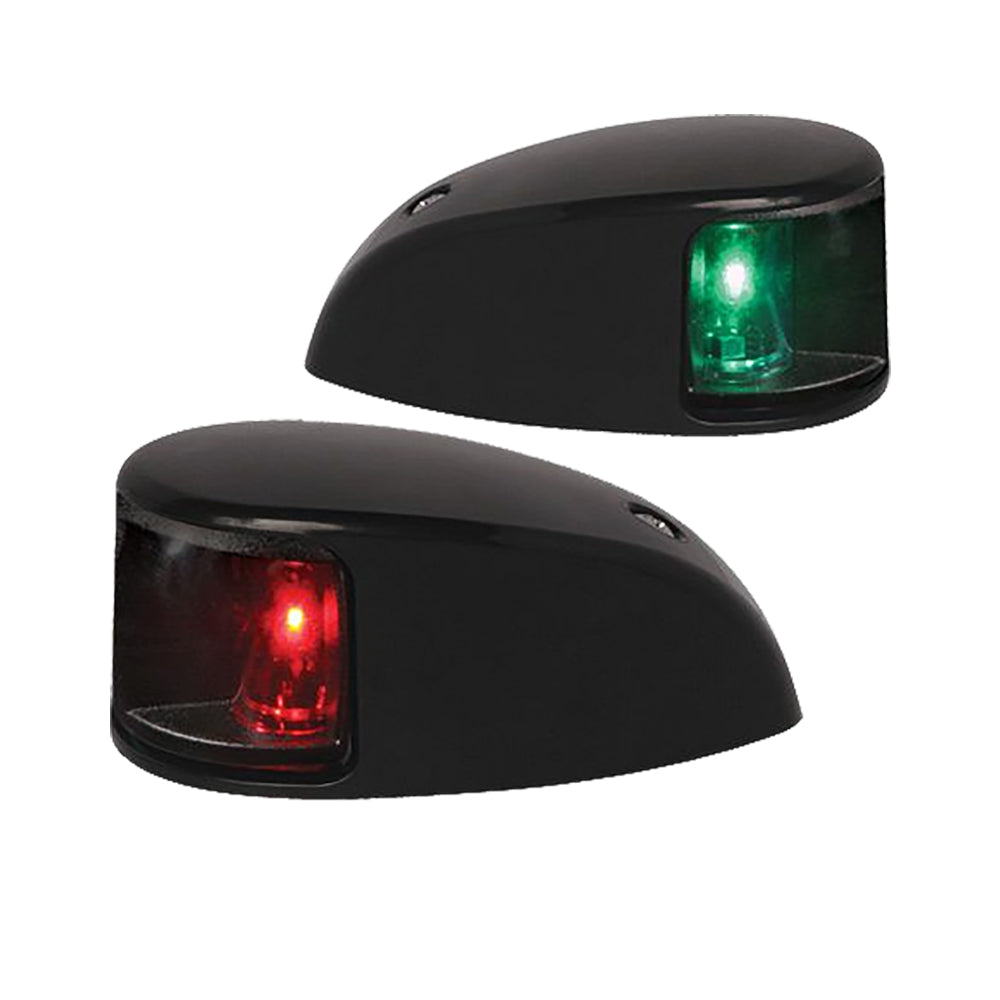 Hella Marine NaviLED Deck Mount Port & Starboard Pair - 2nm - Clear Lens/Black Housing OutdoorUp