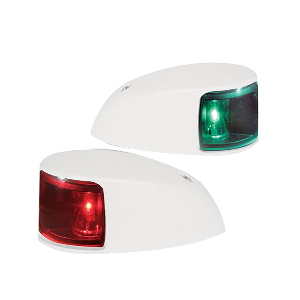 Hella Marine NaviLED Deck Mount Port & Starboard Pair - 2nm - Colored Lens/White Housing OutdoorUp