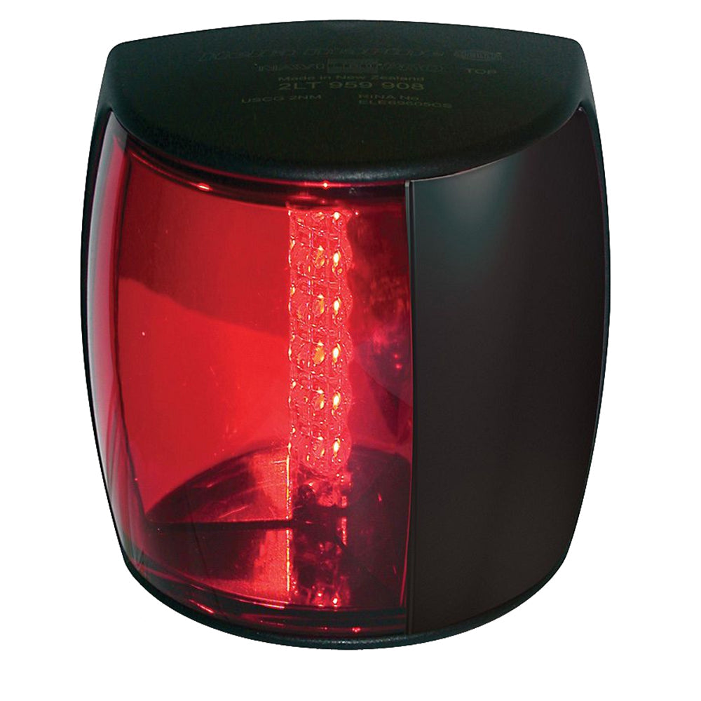 Hella Marine NaviLED PRO Port Navigation Lamp - 3nm - Red Lens/Black Housing OutdoorUp