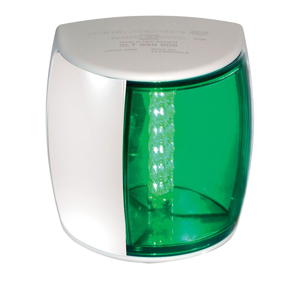 Hella Marine NaviLED PRO Starboard Navigation Lamp - 2nm - Green Lens/White Housing OutdoorUp