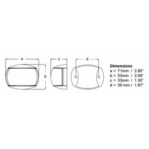 Hella Marine NaviLED Port & Starboard Pair - 2nm - Colored Lens/White Housing OutdoorUp