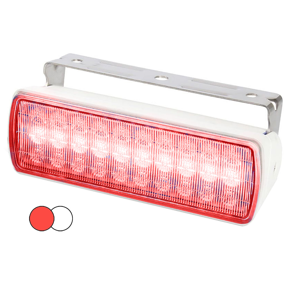 Hella Marine Sea Hawk XL Dual Color LED Floodlights - Red/White LED - White Housing OutdoorUp