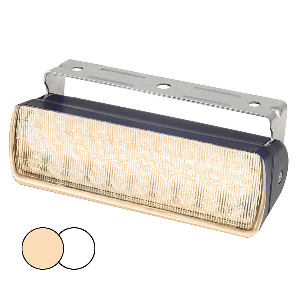 Hella Marine Sea Hawk XL Dual Color LED Floodlights - Warm White/White LED - Black Housing OutdoorUp