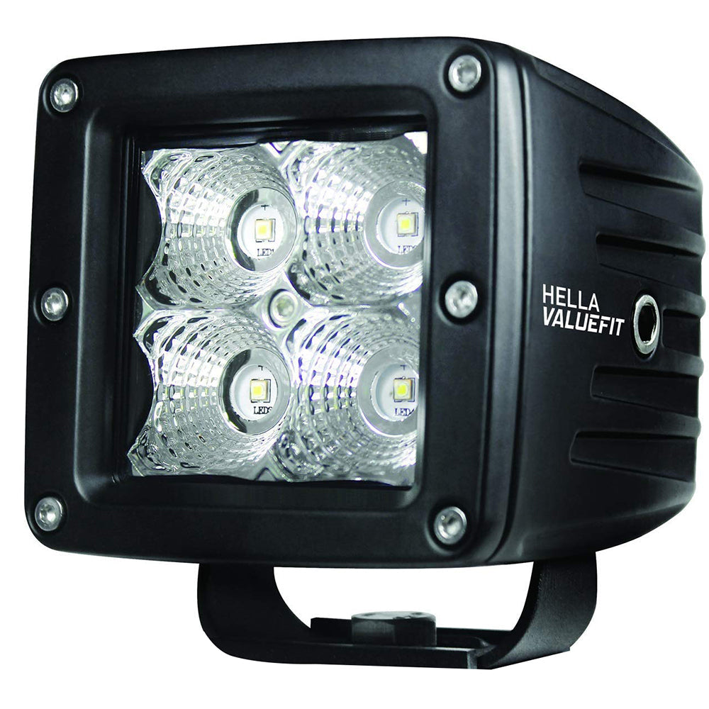 Hella Marine Value Fit LED 4 Cube Flood Light - Black OutdoorUp