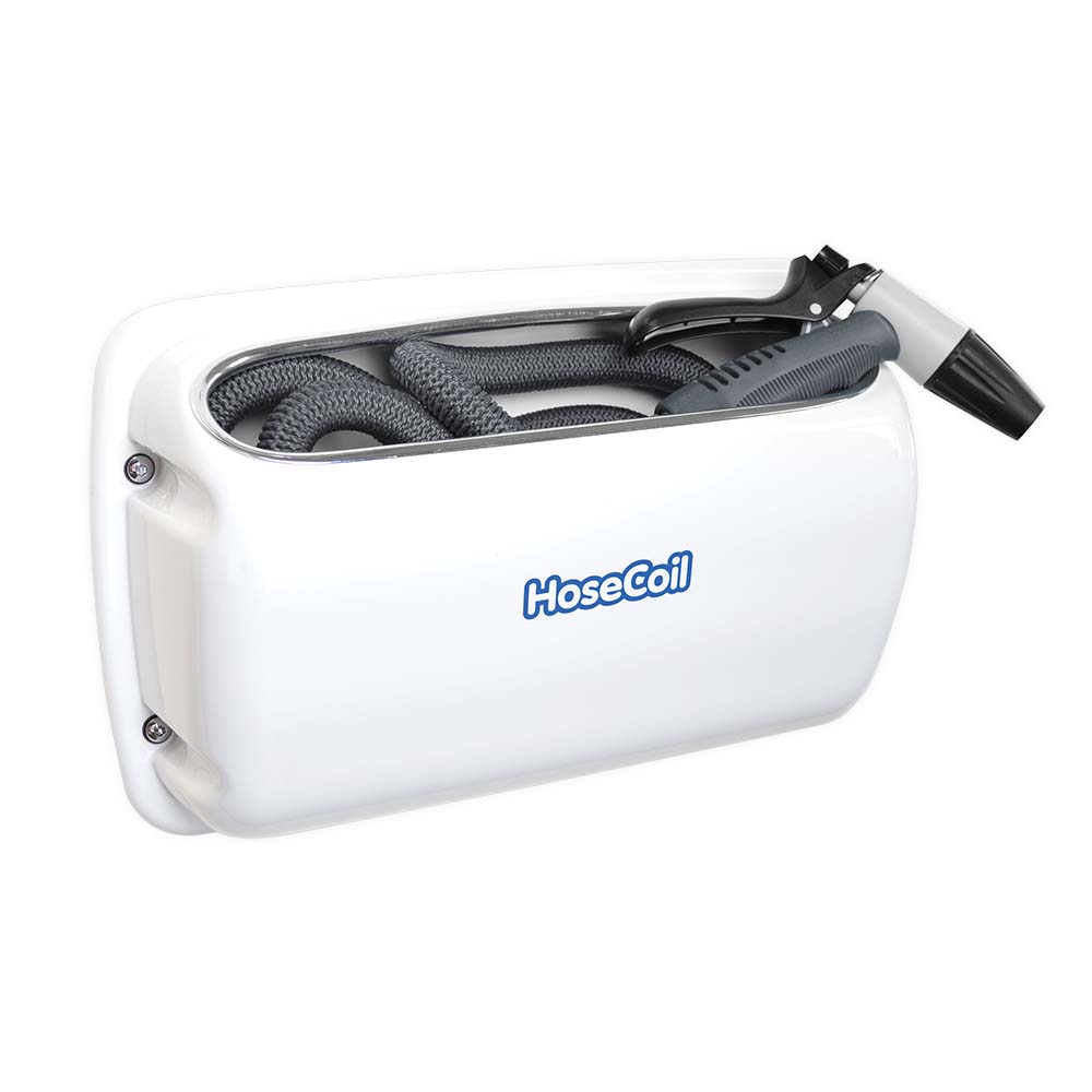 HoseCoil Side Mount Expandable Enclosure w/50 Hose  Rubber Tip Nozzle OutdoorUp