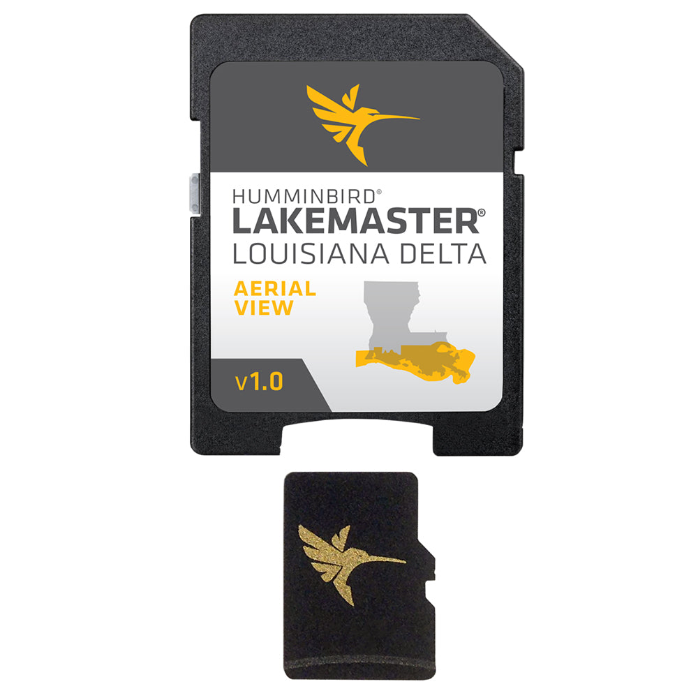 Humminbird LakeMaster Aerial Satellite View - Louisiana Delta OutdoorUp