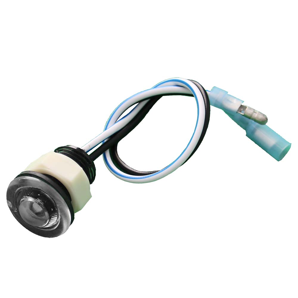Innovative Lighting Blue/White Bi-Color Domed Bulkhead Light w/2 Wires - .156" Bullets OutdoorUp