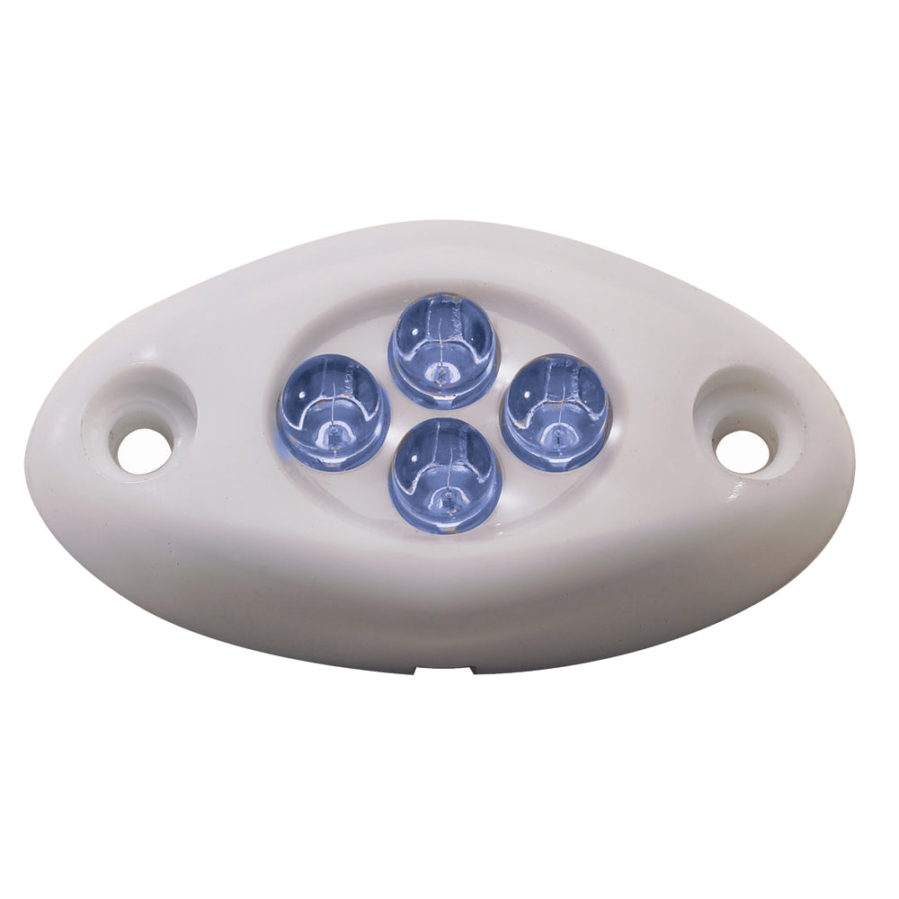 Innovative Lighting Courtesy Light - 4 LED Surface Mount - Blue LED/White Case OutdoorUp