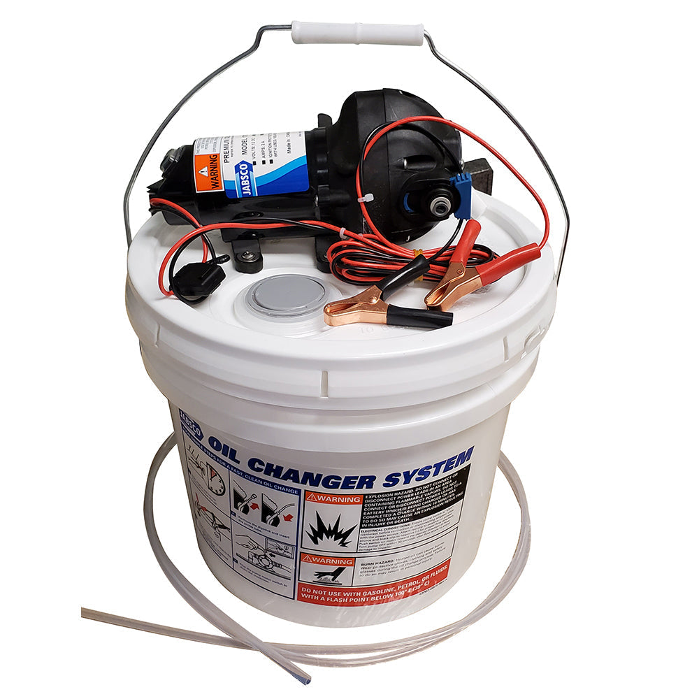 Jabsco DIY Oil Change System w/Pump & 3.5 Gallon Bucket OutdoorUp