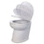 Jabsco Deluxe Flush 14" Angled Back 24V Freshwater Electric Marine Toilet w/Solenoid Valve  Soft Close Lid OutdoorUp