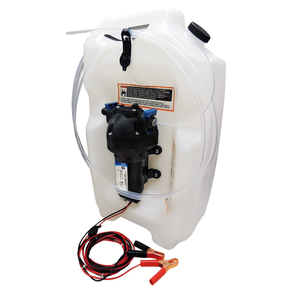 Jabsco Flat Tank Oil Changer System - 3-1/2 Gallon Tank - 12V OutdoorUp