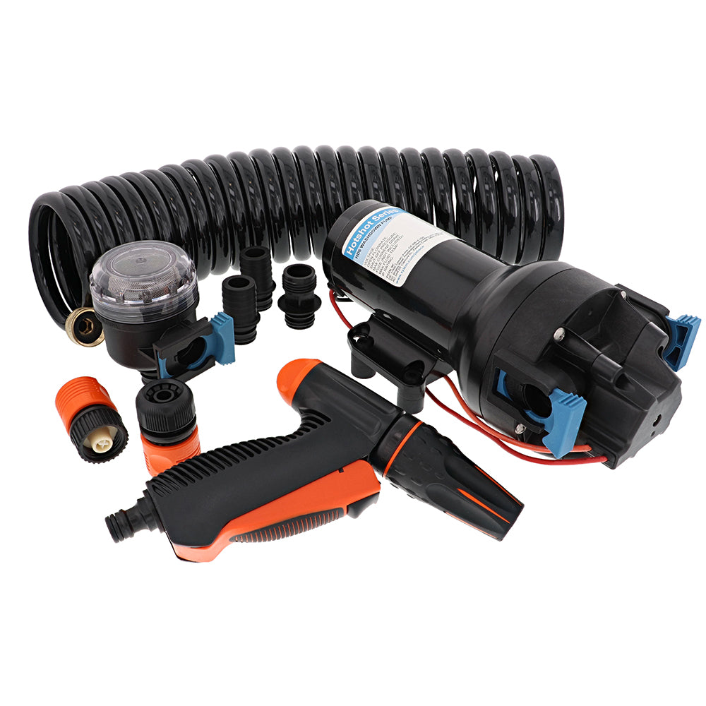 Jabsco HotShot HD6 Heavy Duty Washdown Pump w/25 HoseCoil - 12V - 6 GPM - 70 PSI OutdoorUp