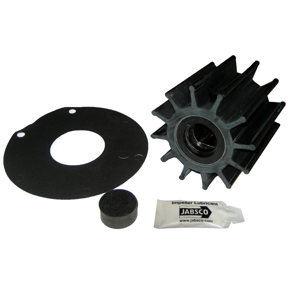 Jabsco Impeller Kit - 12 Blade - Neoprene - 3-" Diameter - Plastic Insert - Double Flat Drive OutdoorUp