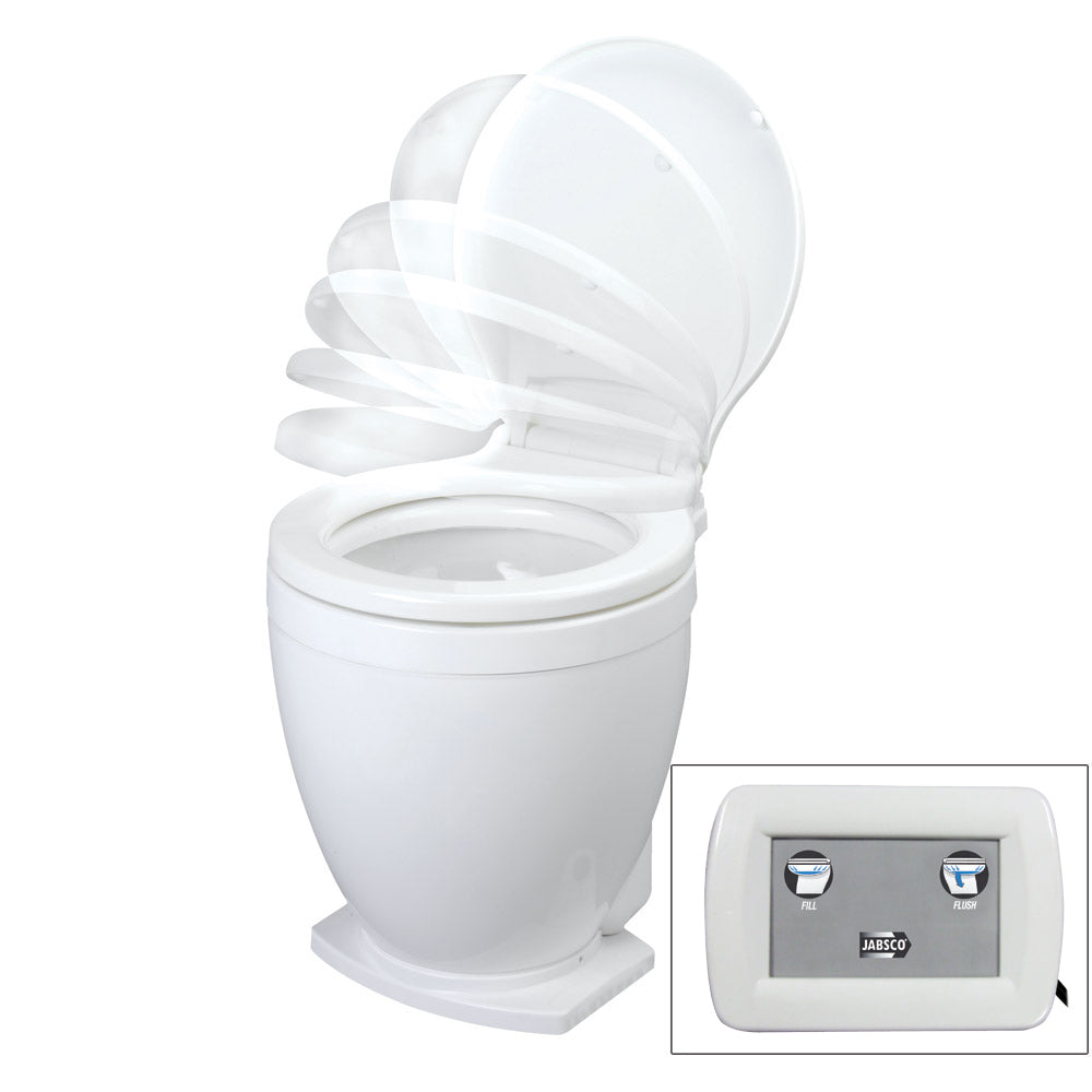 Jabsco Lite Flush Electric 12V Toilet w/Control Panel OutdoorUp
