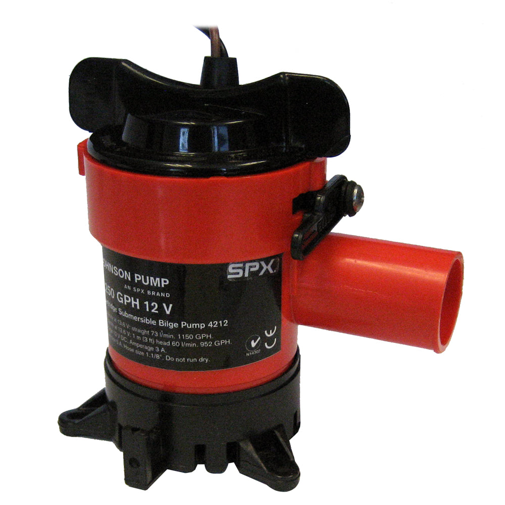 Johnson Pump 1250 GPH Bilge Pump 1-1/8" Hose 12V OutdoorUp