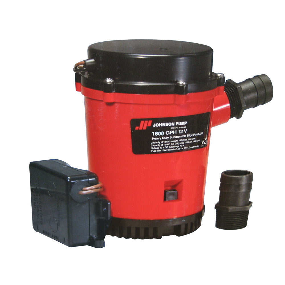 Johnson Pump 1600GPH Ultima Combo Bilge Pump - 12V OutdoorUp