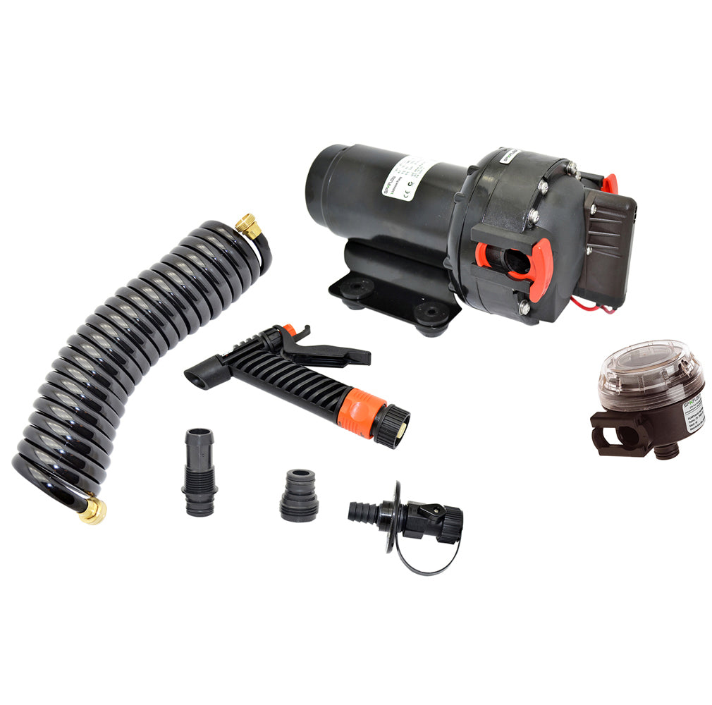 Johnson Pump Aqua Jet 5.2 GPH Washdown Pump Kit w/Hose - 12V OutdoorUp