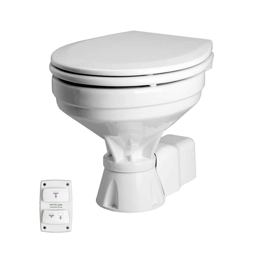 Johnson Pump Aqua T Toilet - Electric - Comfort - 12V w/Solenoid OutdoorUp