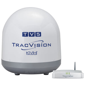 KVH TracVision TV5 w/IP-Enabled TV-Hub  Linear Universal Quad-Output LNB w/Autoskew  GPS OutdoorUp