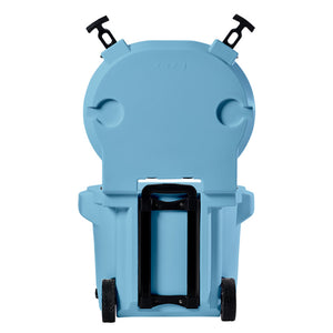LAKA Coolers 30 Qt Cooler w/Telescoping Handle  Wheels - Blue OutdoorUp