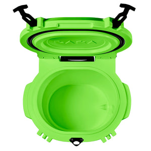 LAKA Coolers 30 Qt Cooler w/Telescoping Handle  Wheels - Lime Green OutdoorUp