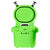 LAKA Coolers 30 Qt Cooler w/Telescoping Handle  Wheels - Lime Green OutdoorUp