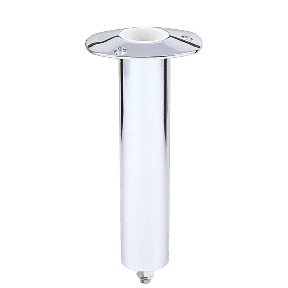 Lee's 0 Degree Stainless Steel Swivel Base Flush Mount Rod Holder 2.25" OD X 10.5" Tube OutdoorUp