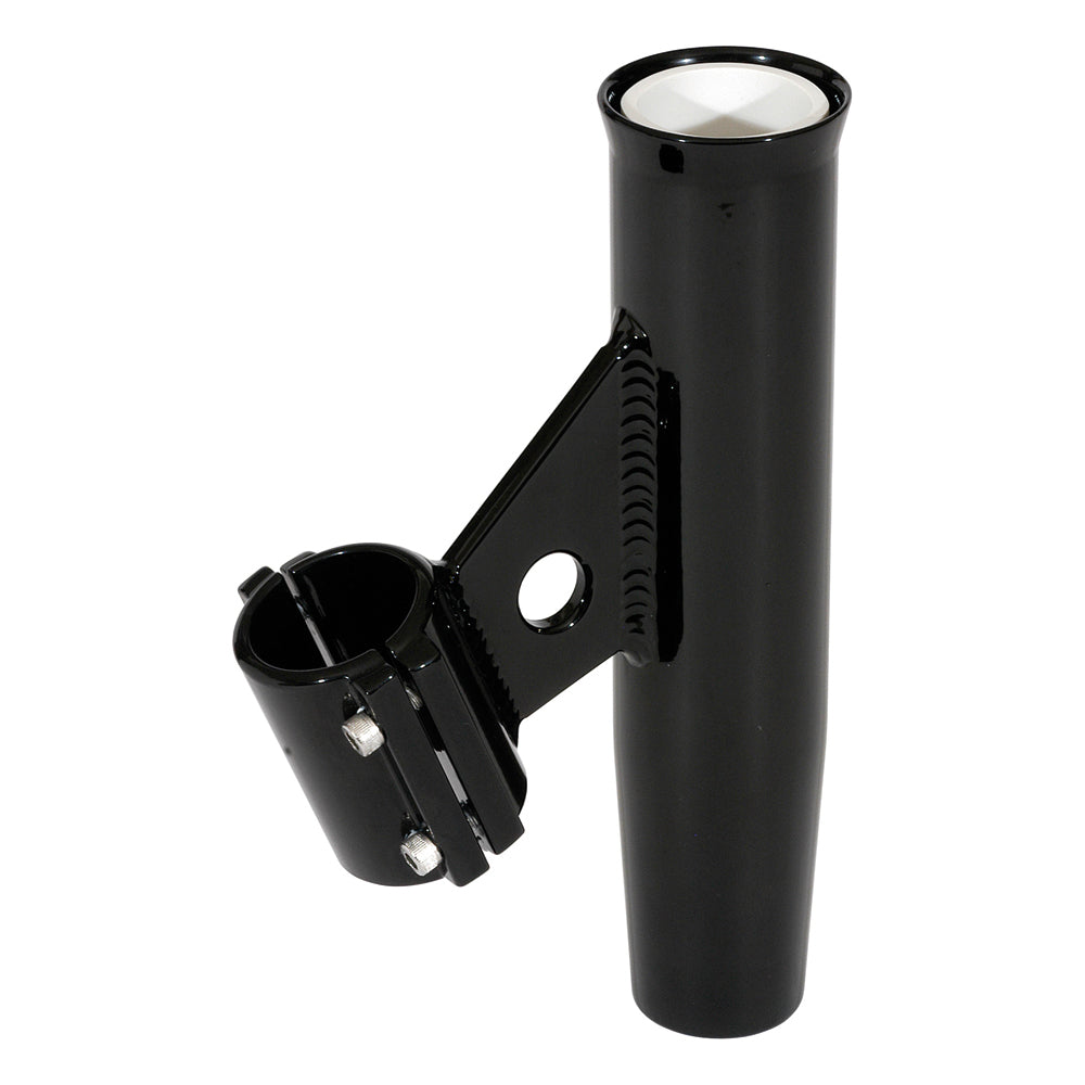 Lee's Clamp-On Rod Holder - Black Aluminum - Vertical Mount - Fits 1.660 O.D. Pipe OutdoorUp