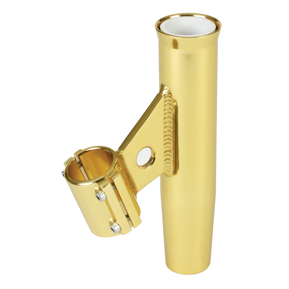Lee's Clamp-On Rod Holder - Gold Aluminum - Vertical Mount - Fits 1.660" O.D. Pipe OutdoorUp