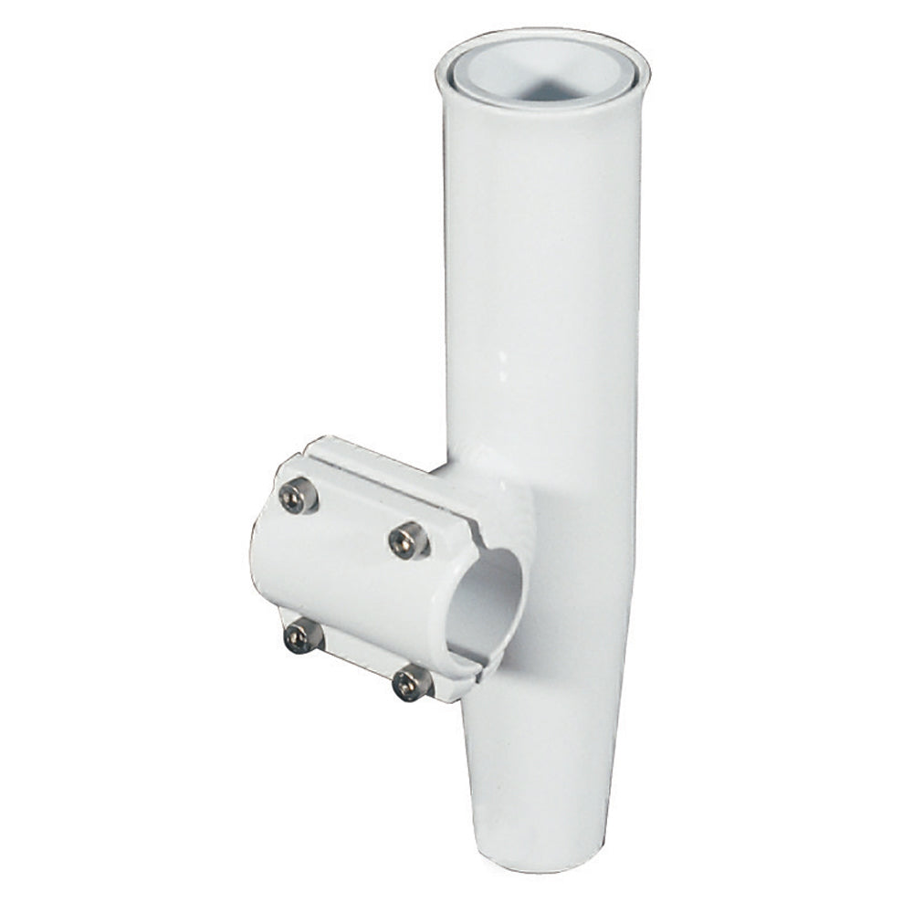 Lee's Clamp-On Rod Holder - White Aluminum - Horizontal Mount - Fits 1.315" O.D. Pipe OutdoorUp