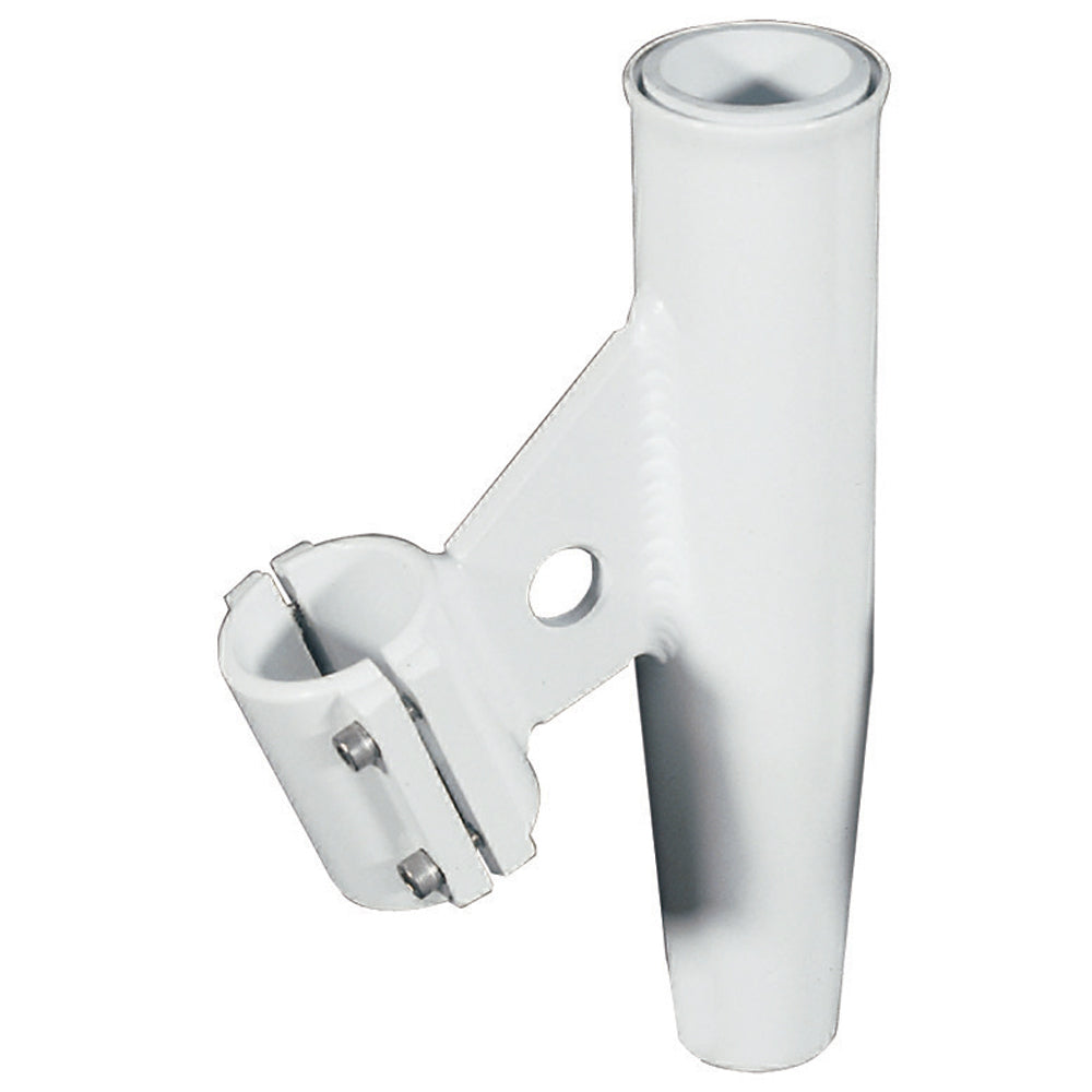 Lee's Clamp-On Rod Holder - White Aluminum - Vertical Mount - Fits 1.900" O.D. Pipe OutdoorUp