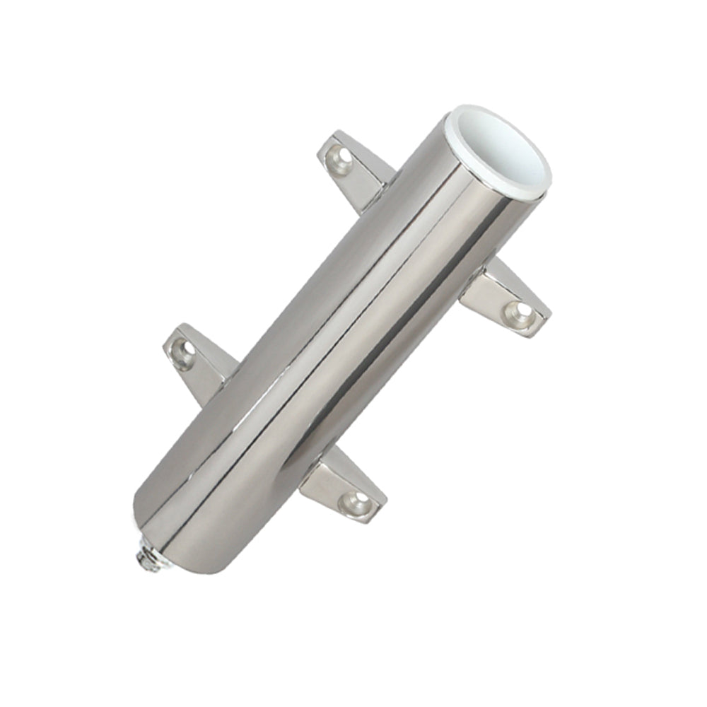 Lee's Stainless Steel Heavy Duty Bulkhead Mount w/Swivel Base  2.25" OD X 10.5" Tube OutdoorUp